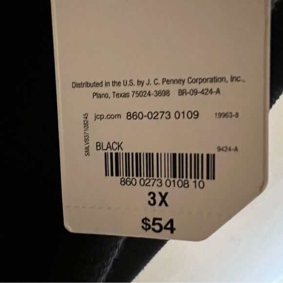 STYLUS 3X NWT🏷 Quarter-zip Black collared sweatshirt soft ribbed texture - Picture 3 of 11